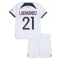Paris Saint-Germain Lucas Hernandez #21 Replica Away Minikit 2023-24 Short Sleeve (+ pants)